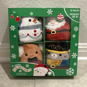 New 2023 Squishmallows 4 pack ornaments
